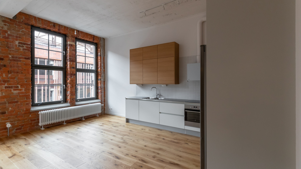 Interiörbild i Yllefabriken.