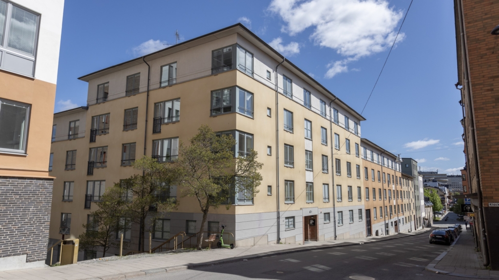 Exteriörbild på studentboendet Dalkarlen på S:t Persgatan.